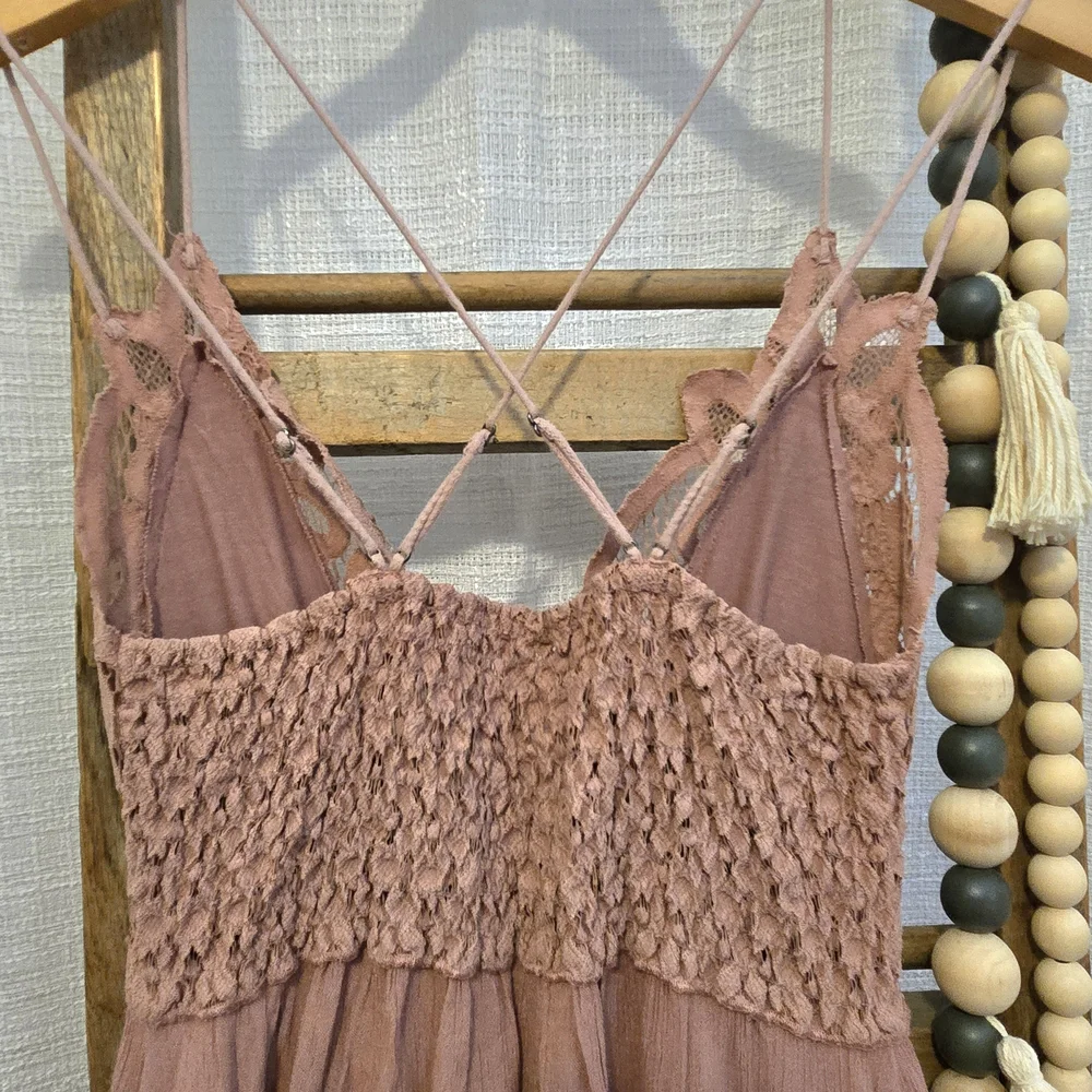 Free People Dusty Rose Mini Dress